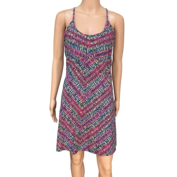 Patagonia Dresses & Skirts - Patagonia Spright Dress Multicolor organic Cotton Blend Built In Bra Size M